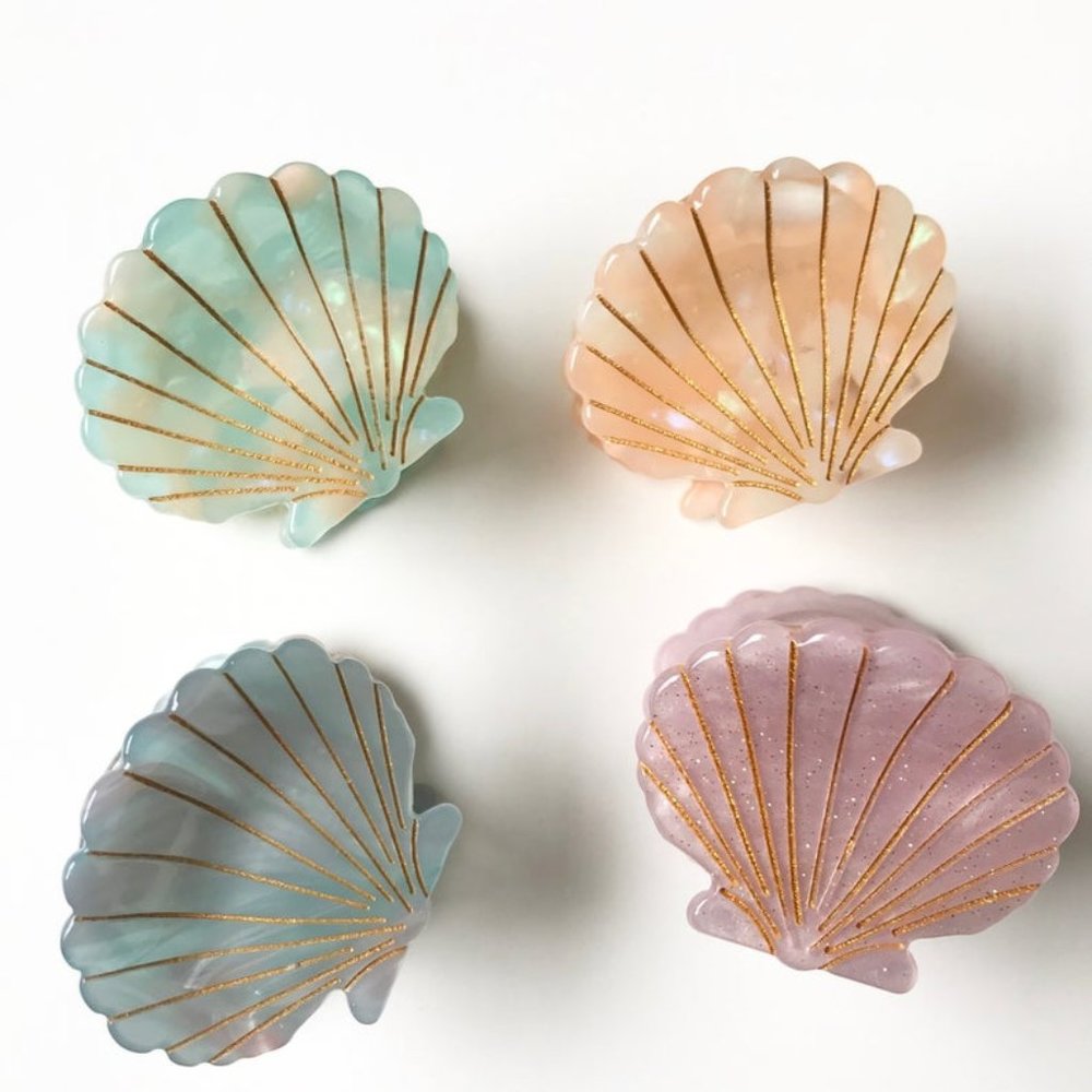 Shell Hair Clips